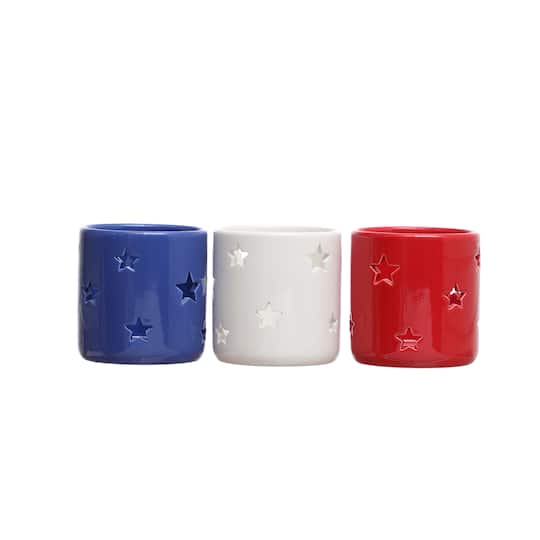 Assorted Patriotic Tealight Holder by Celebrate It&#x2122;, 1pc.